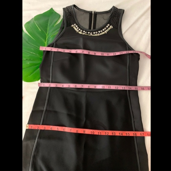 NWT $450 Rebecca Taylor Modern Embellished Mesh Back Mod‎ Dress [ SZ 2 ] - Picture 7 of 9